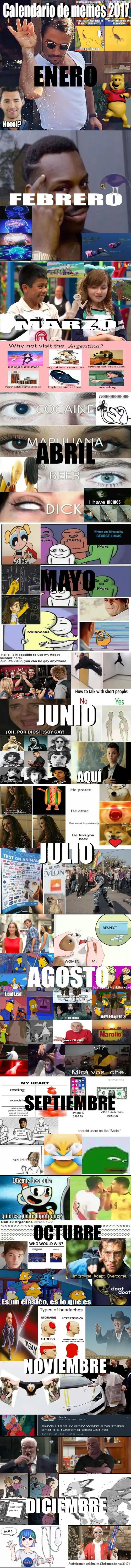 Calendario de memes 2017