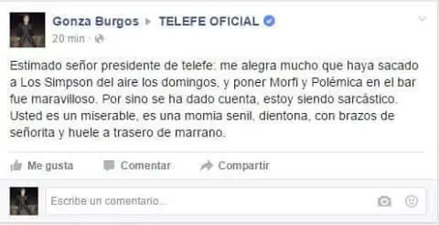 Te acordas cuando le reclamaron a telefe por los simpsons