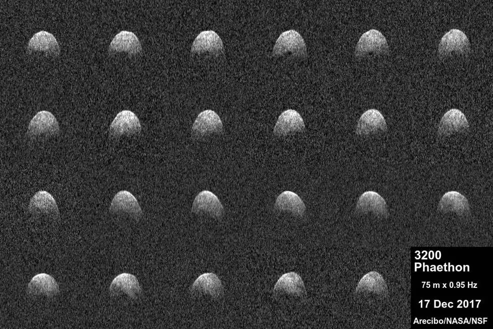 Visión del asteroide 3200 Faetón...