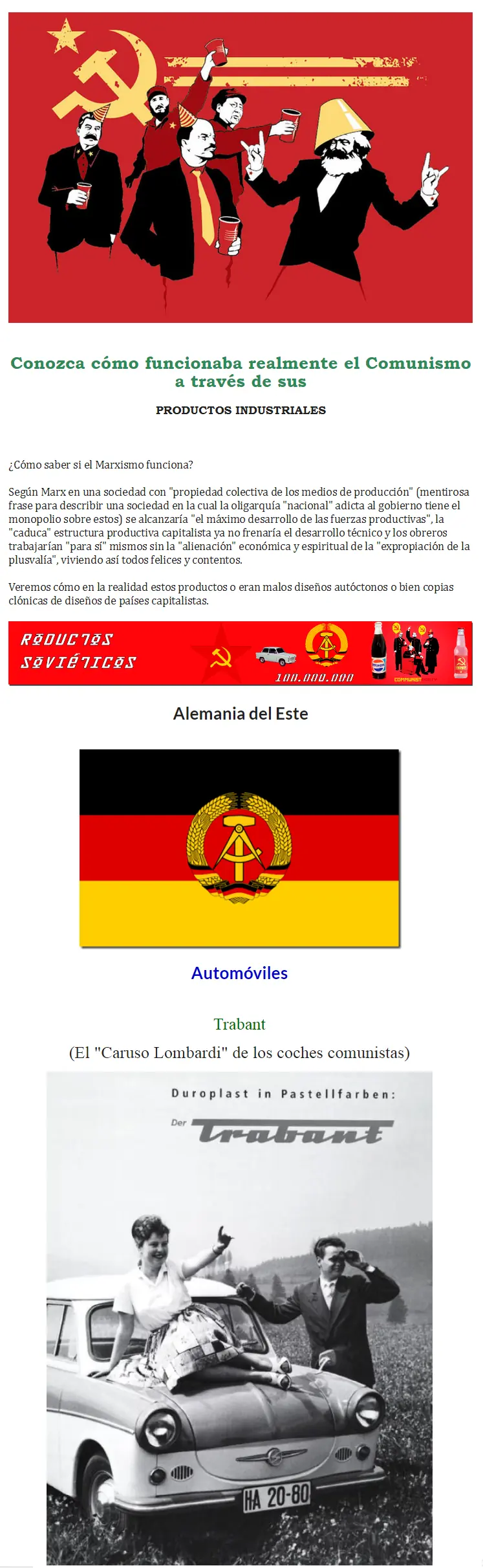 Los malos productos soviéticos