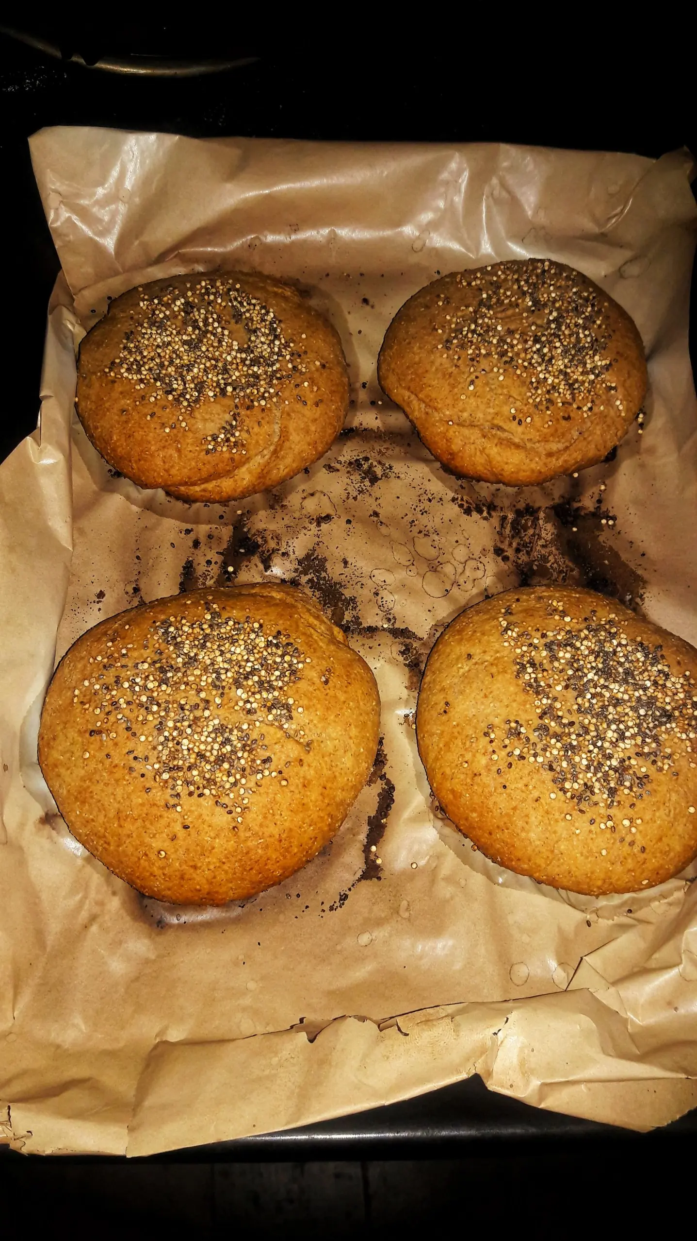 Hamburguesa de lenteja + pan +mayonesa caseros