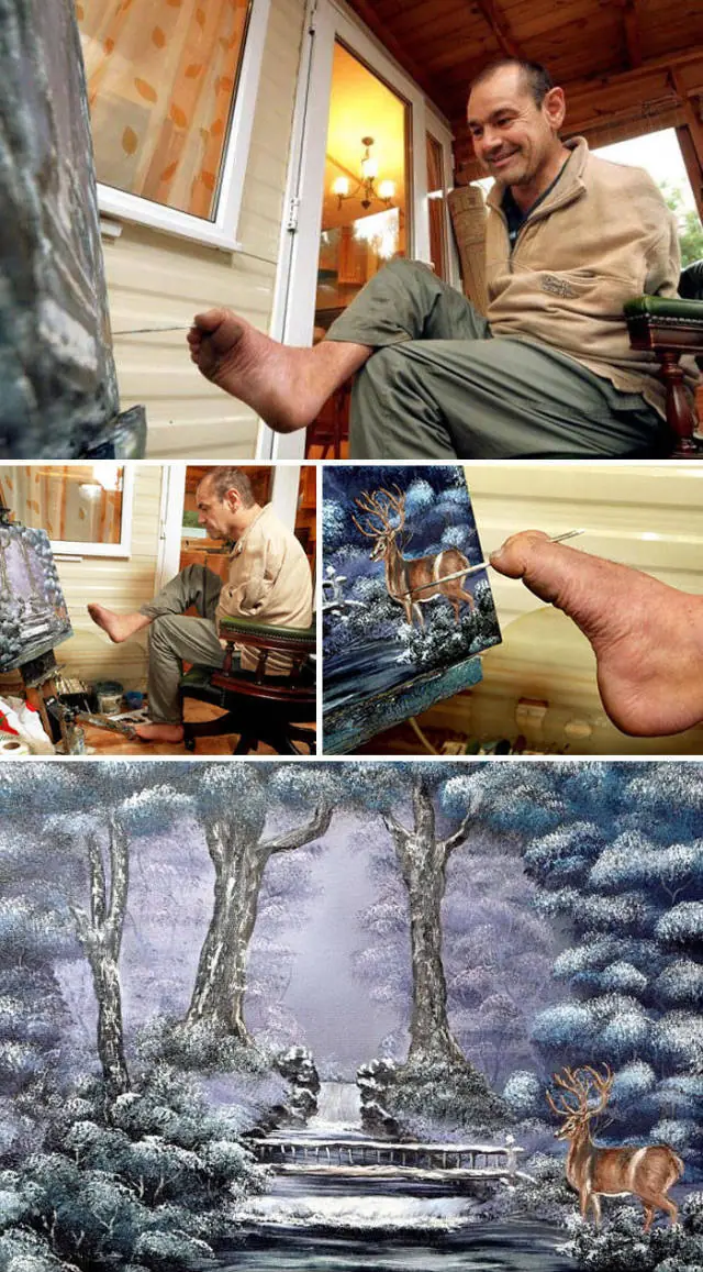 La discapacidad no es nada para un artista