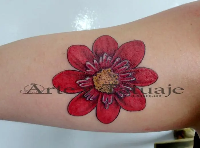 Tatuajes de flores en arte y tatuaje