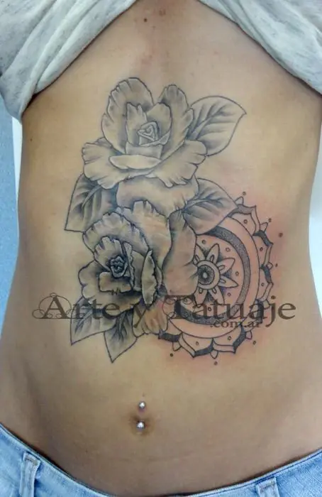 Tatuajes de flores en arte y tatuaje