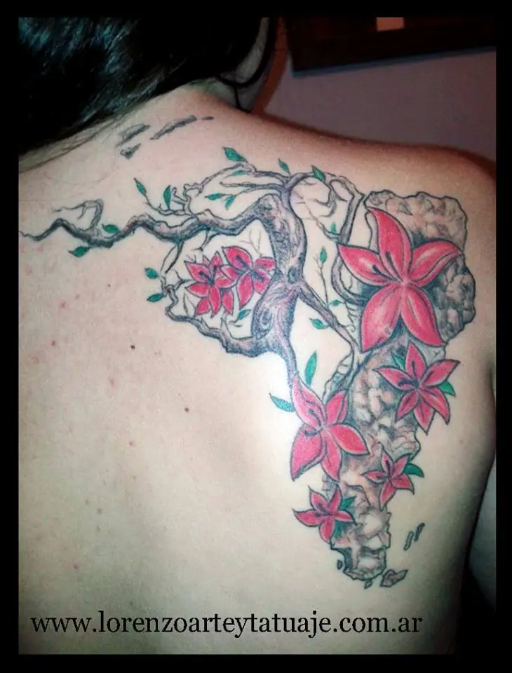 Tatuajes de flores en arte y tatuaje