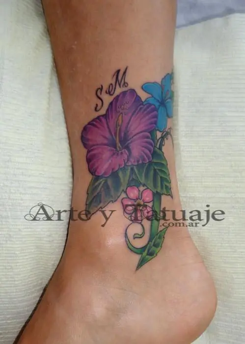Tatuajes de flores en arte y tatuaje