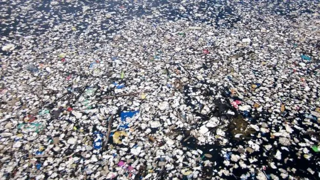 oceano contaminado