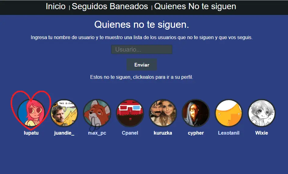 seguidores baneados