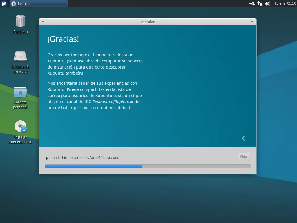 Instalacion Xubuntu 17.10 paso a paso