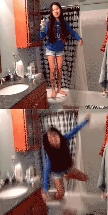 10 Gifs que muestran un poco de la torpeza femenina