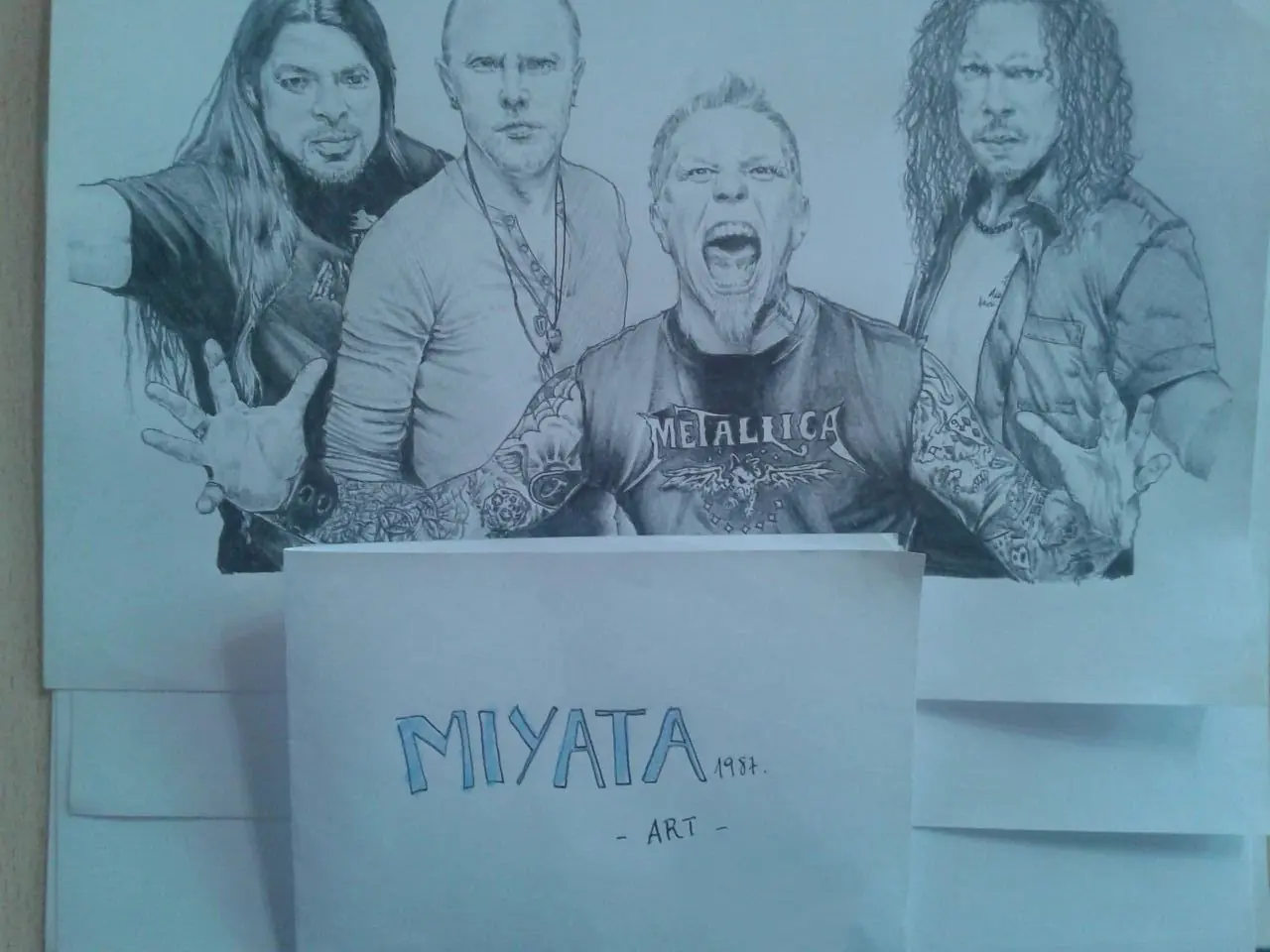 dibujo de metallica