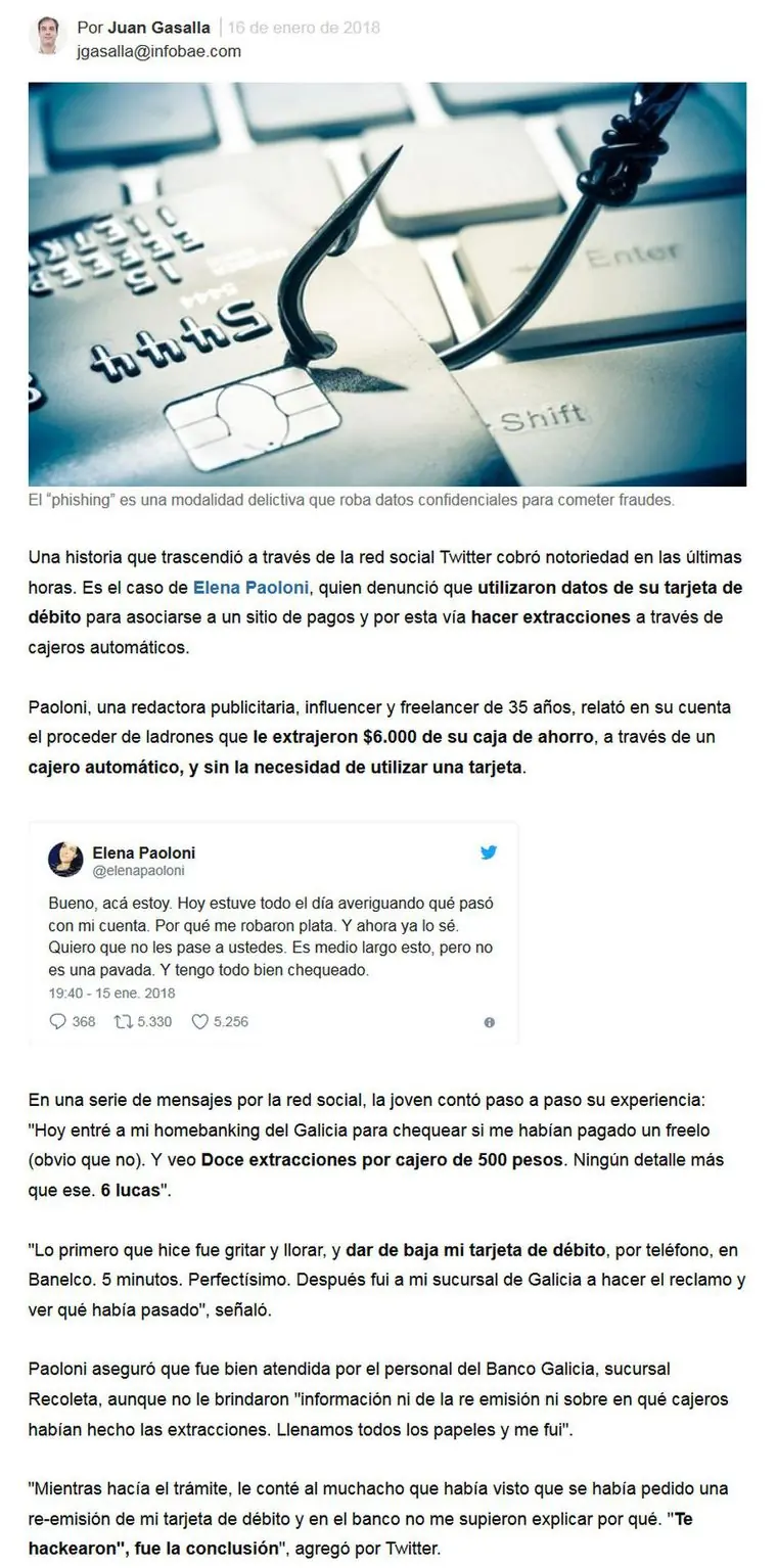 Le robaron dinero de su C. d/ahorro por cajero sin usar TD