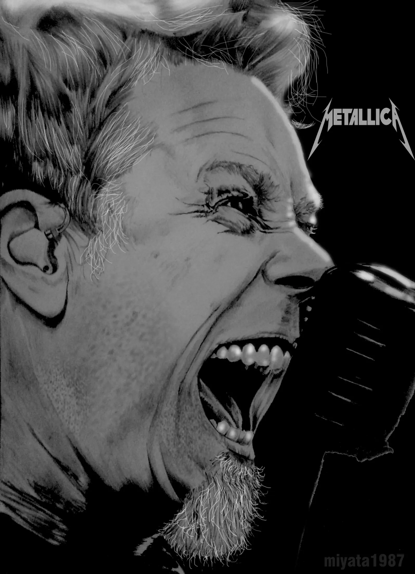 Dibujé a los integrantes de Metallica [Certificada]