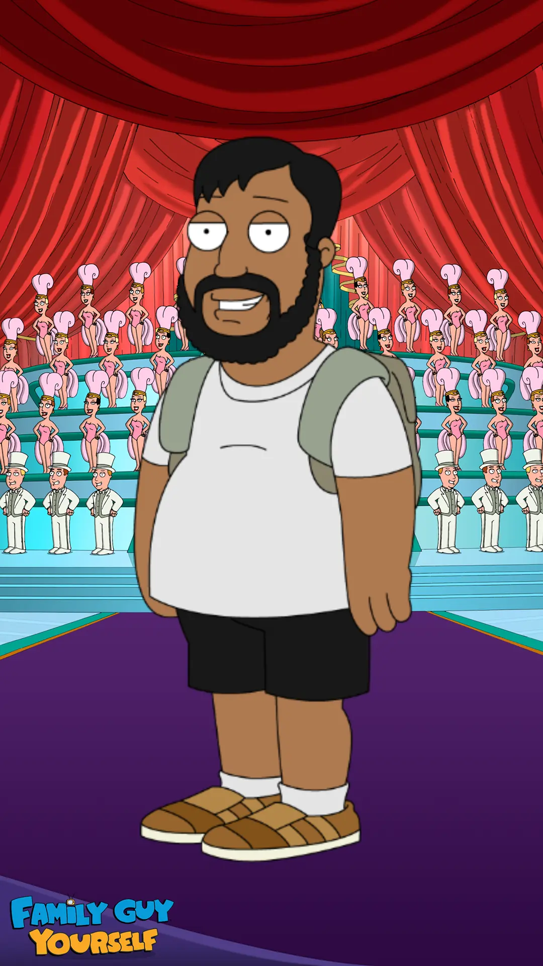 me hice con el estilo de family guy