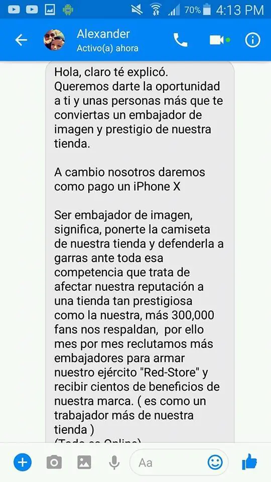 Estafas en Facebook