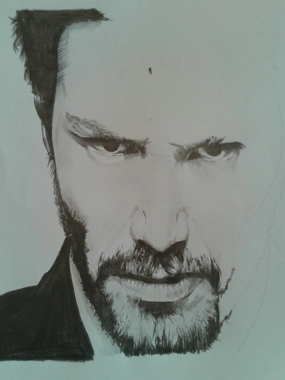 dibujo de keanu reeves