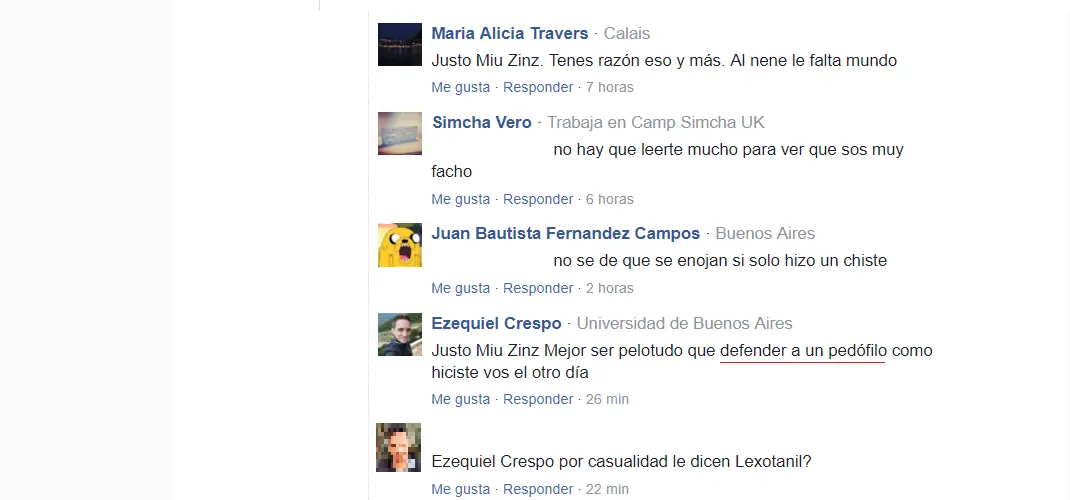 comentarios de facebook