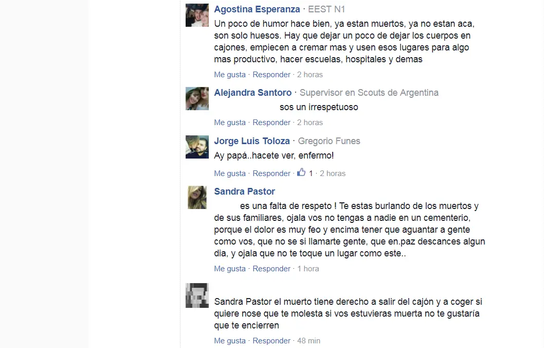 comentarios de facebook