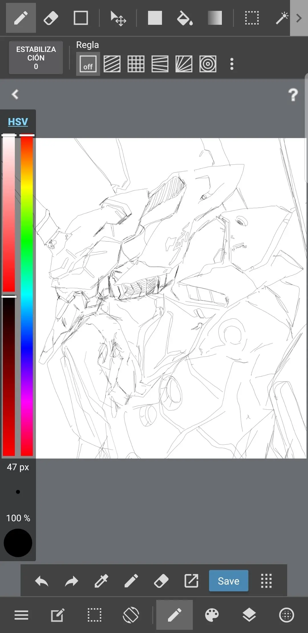 Dibuje al eva 01 y se los enseño!