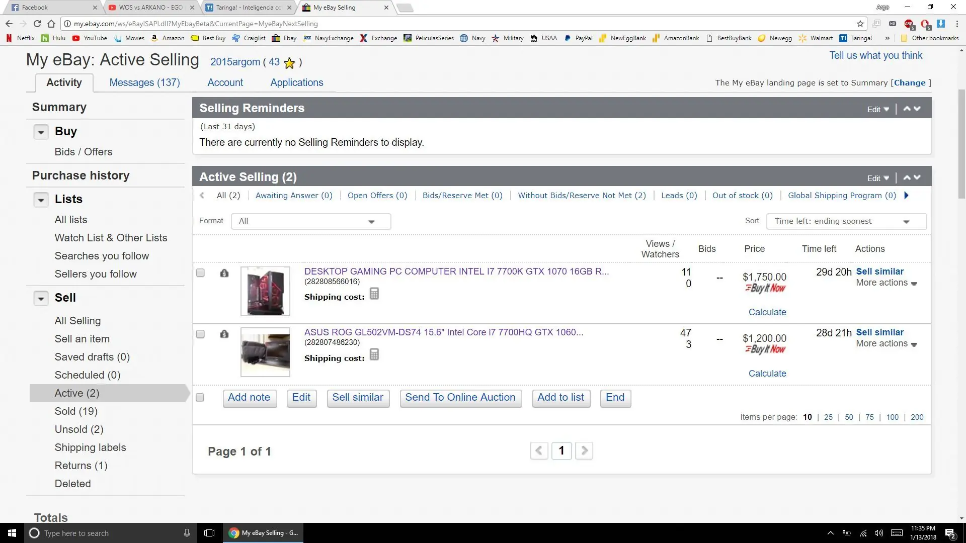 Te muestro unas Computadoras Gamer que Vendi !