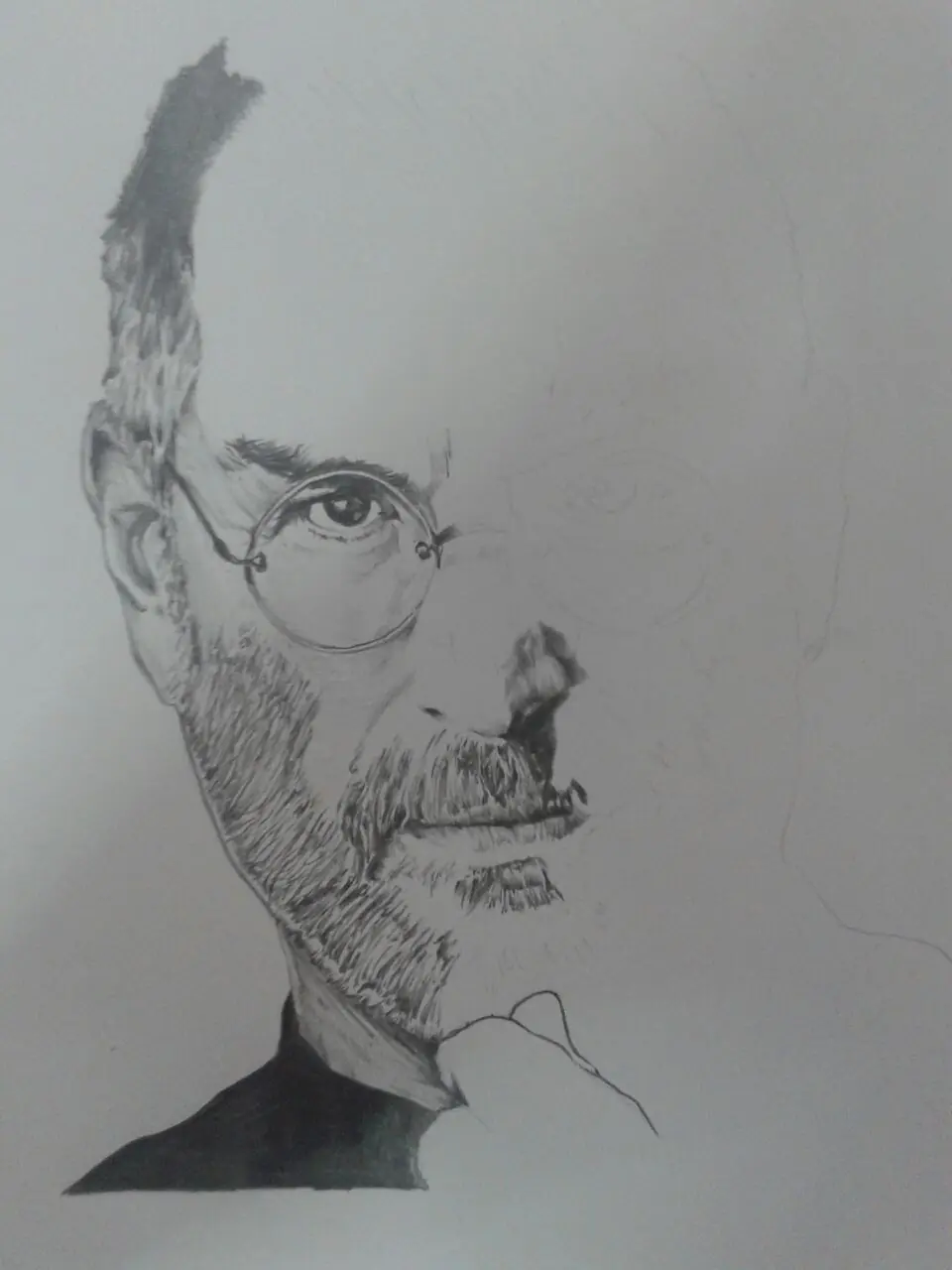 retrato de steve jobs