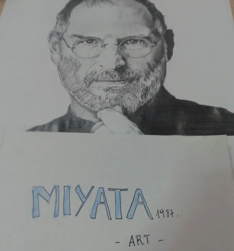 dibujo de steve jobs