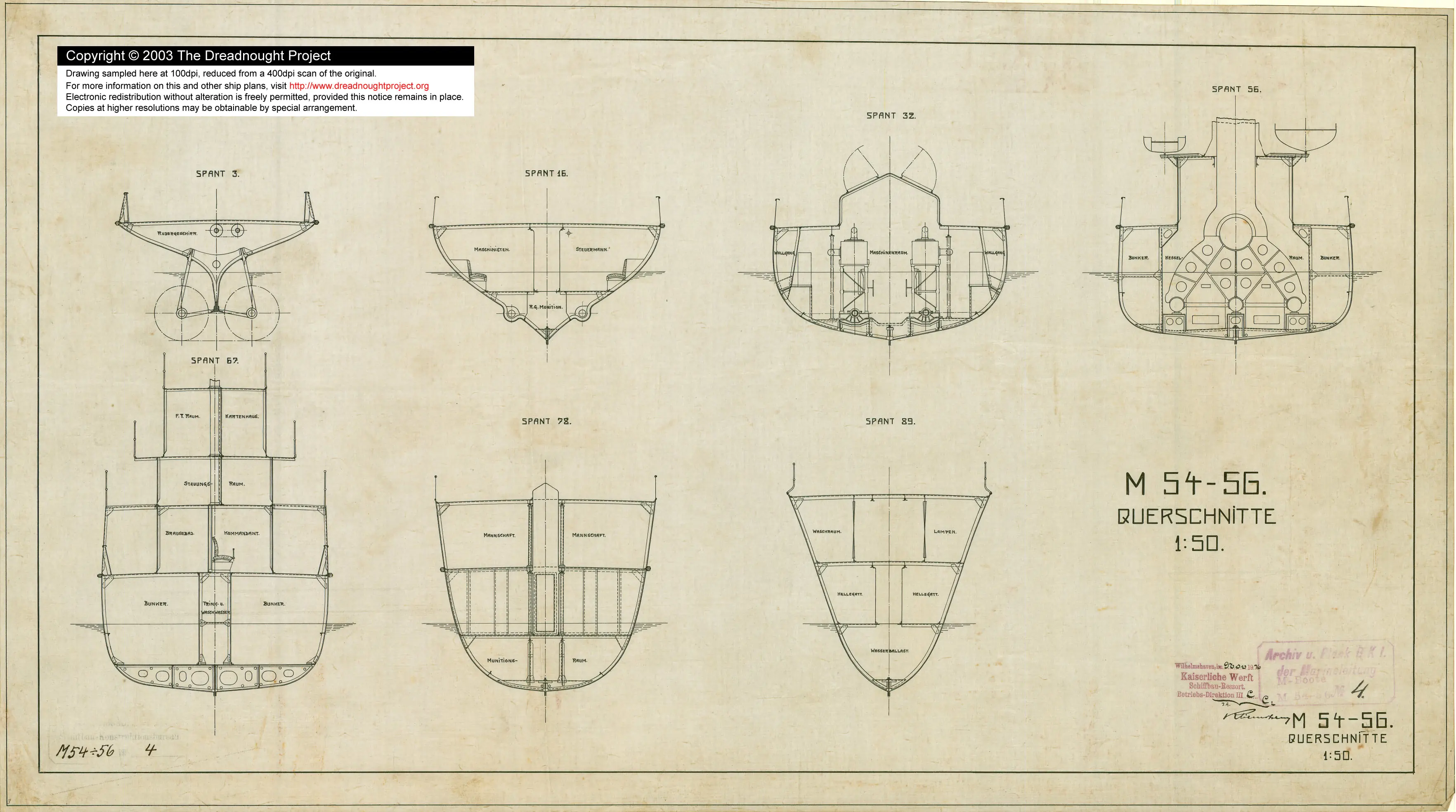 Planos originales: Navíos Alemanes de I y II Guerra Mundial