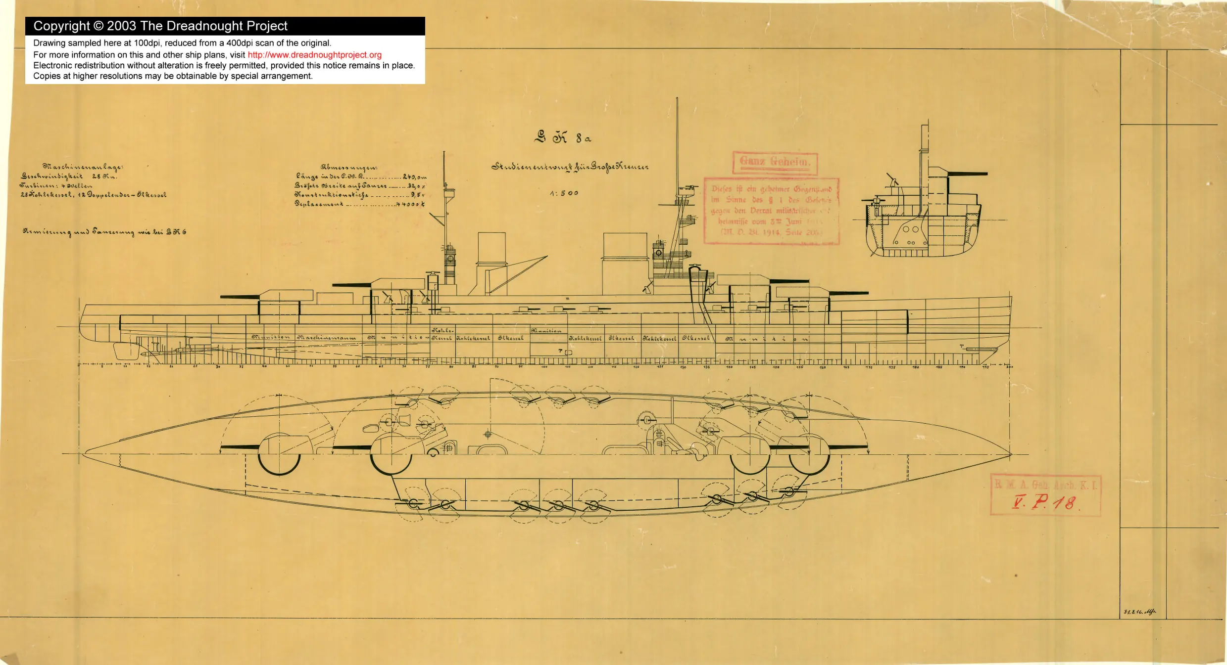 Planos originales: Navíos Alemanes de I y II Guerra Mundial