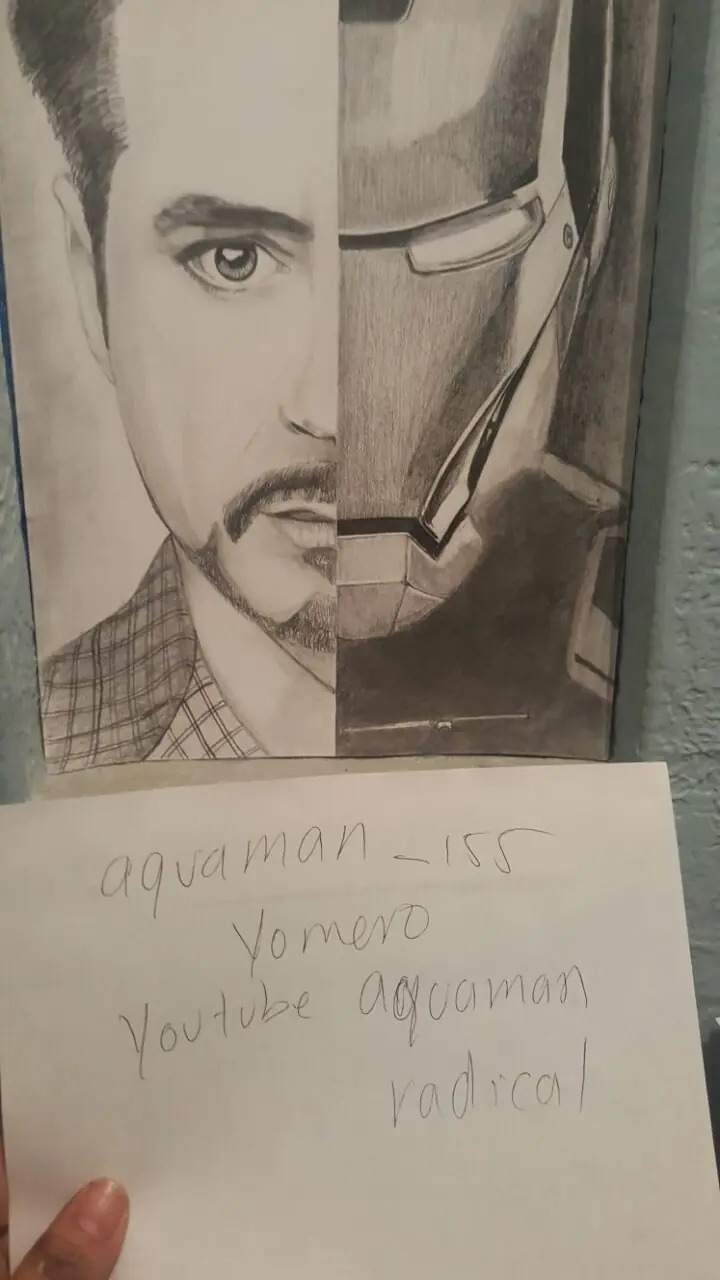 Dibujo a lapiz Solo Hobby 4 Ironman