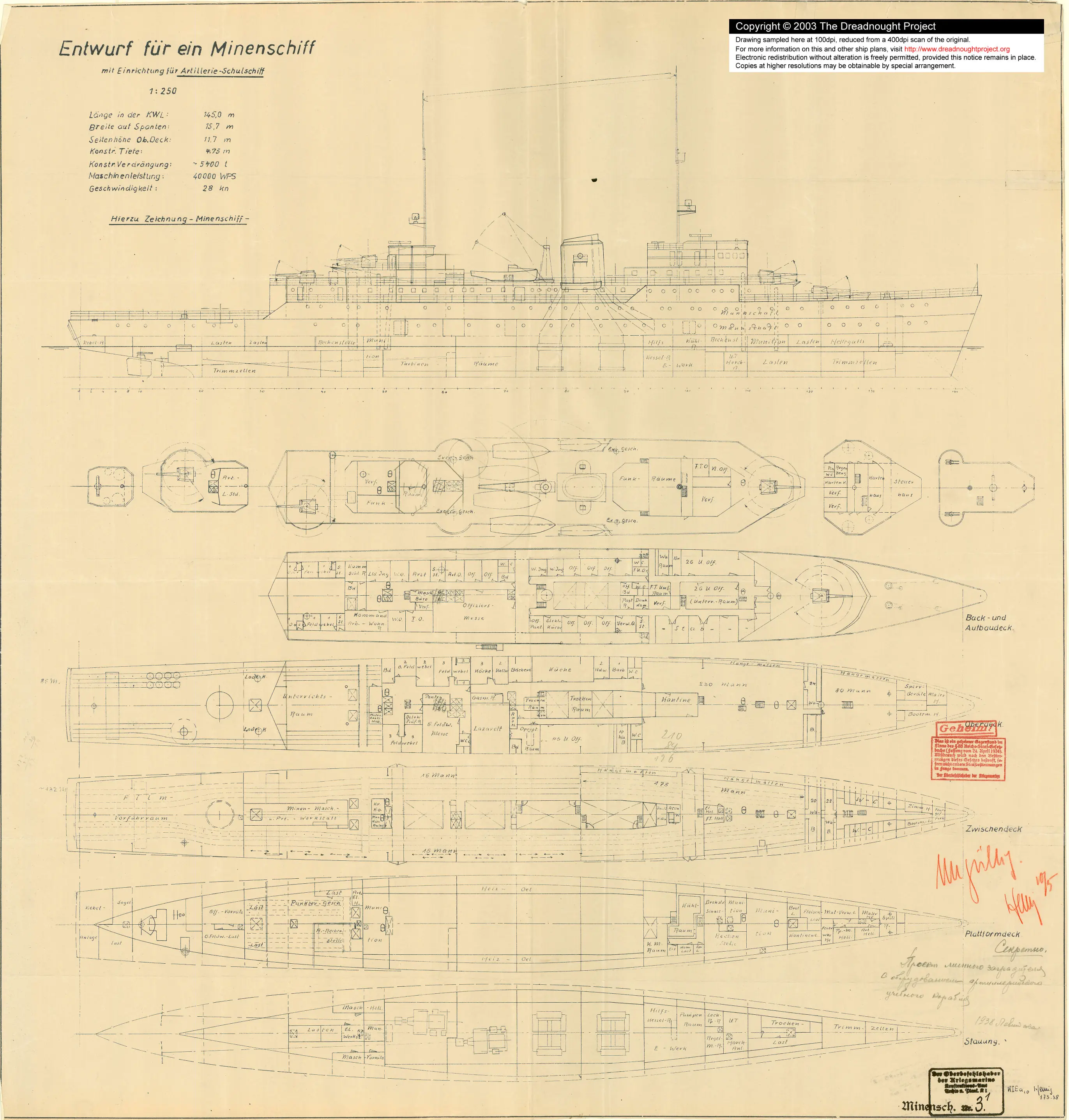planos originales segunda guerra mundial