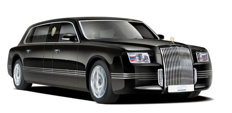 Kortezh los nuevos vehiculos de Vladimir Putin