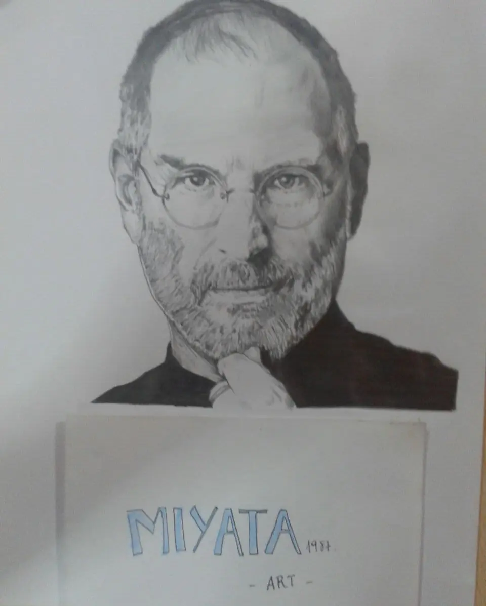 retrato de steve jobs