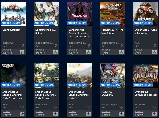 ps4 psn espana ofertas
