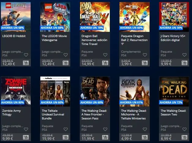 ps4 psn espana ofertas