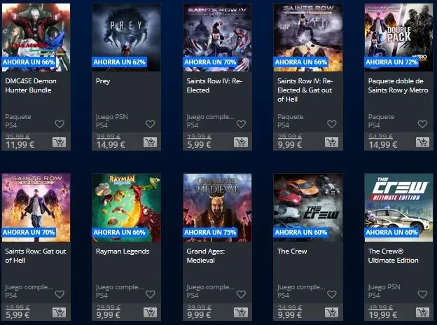 psn ofertas espana
