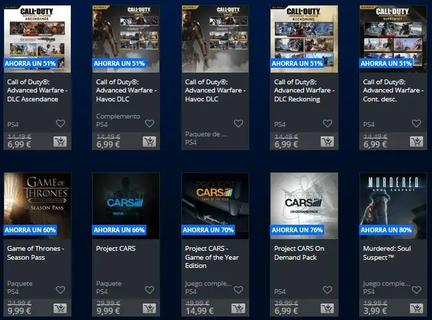 psn ofertas espana