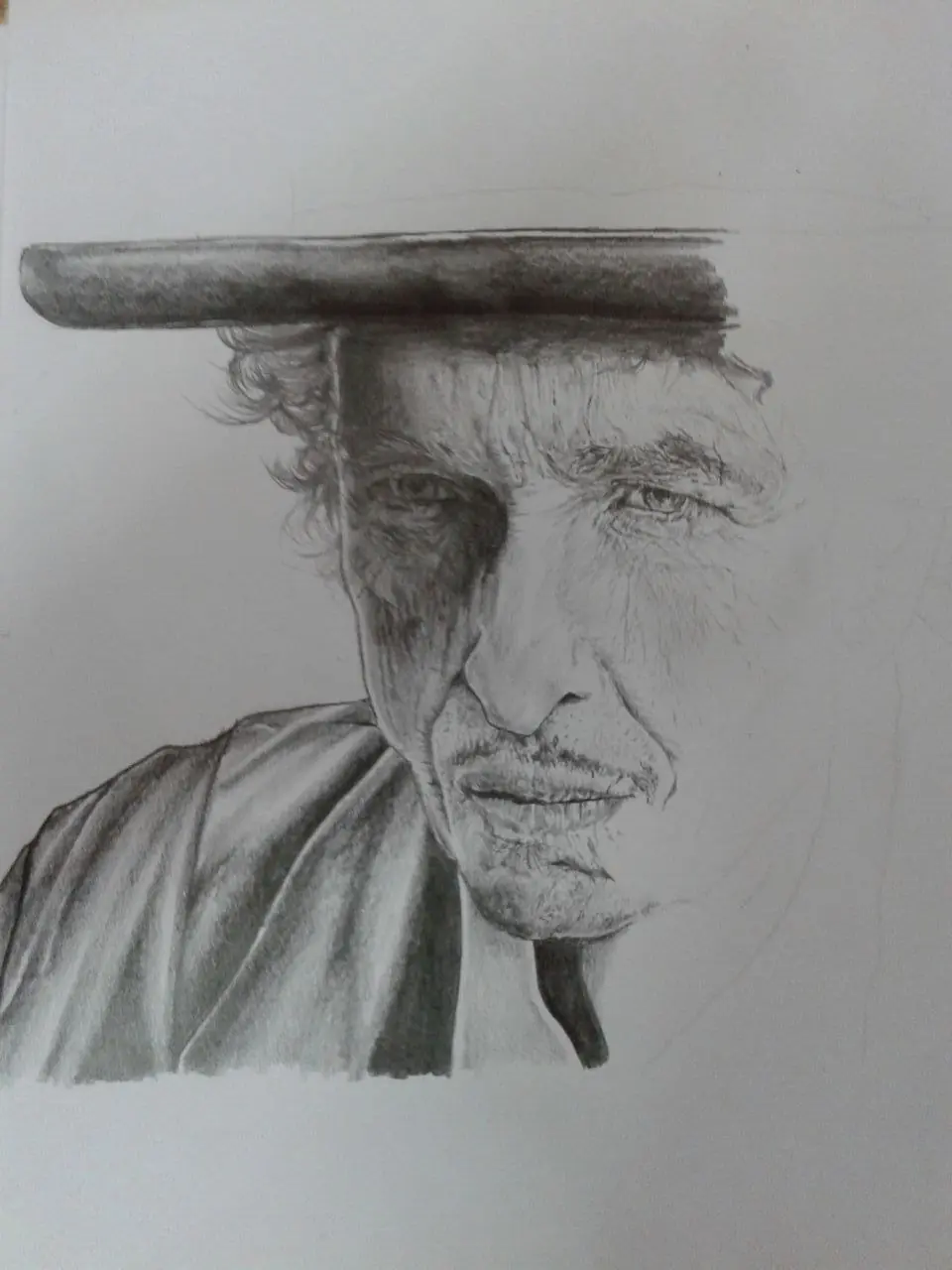 dibujo de bob dylan