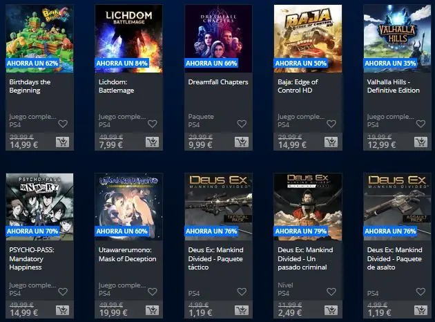 ps4 descuentos