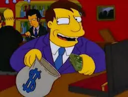 No es broma . Sindicalista K copia a los Simpson