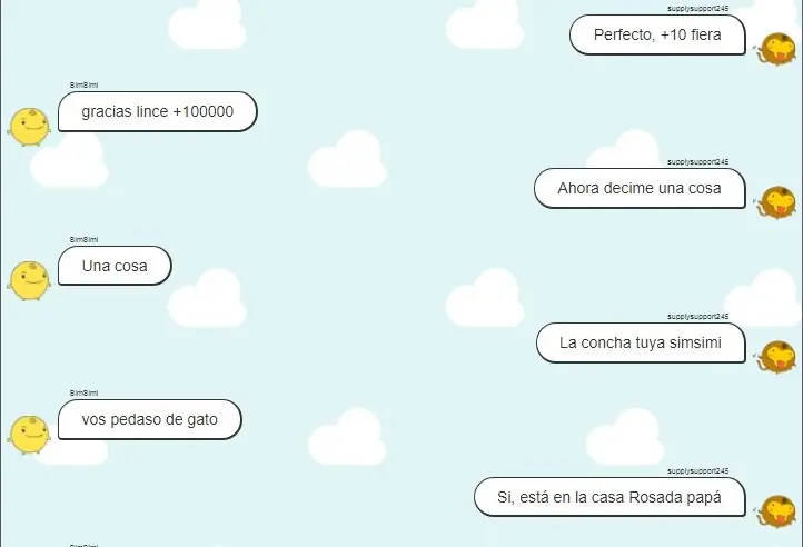Charlé con Simsimi sobre taringa, se fue a la m***