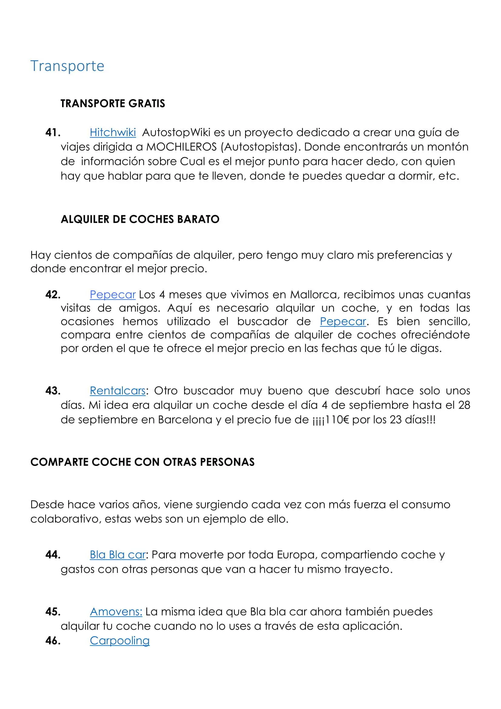 Informacion para viajeros millennials