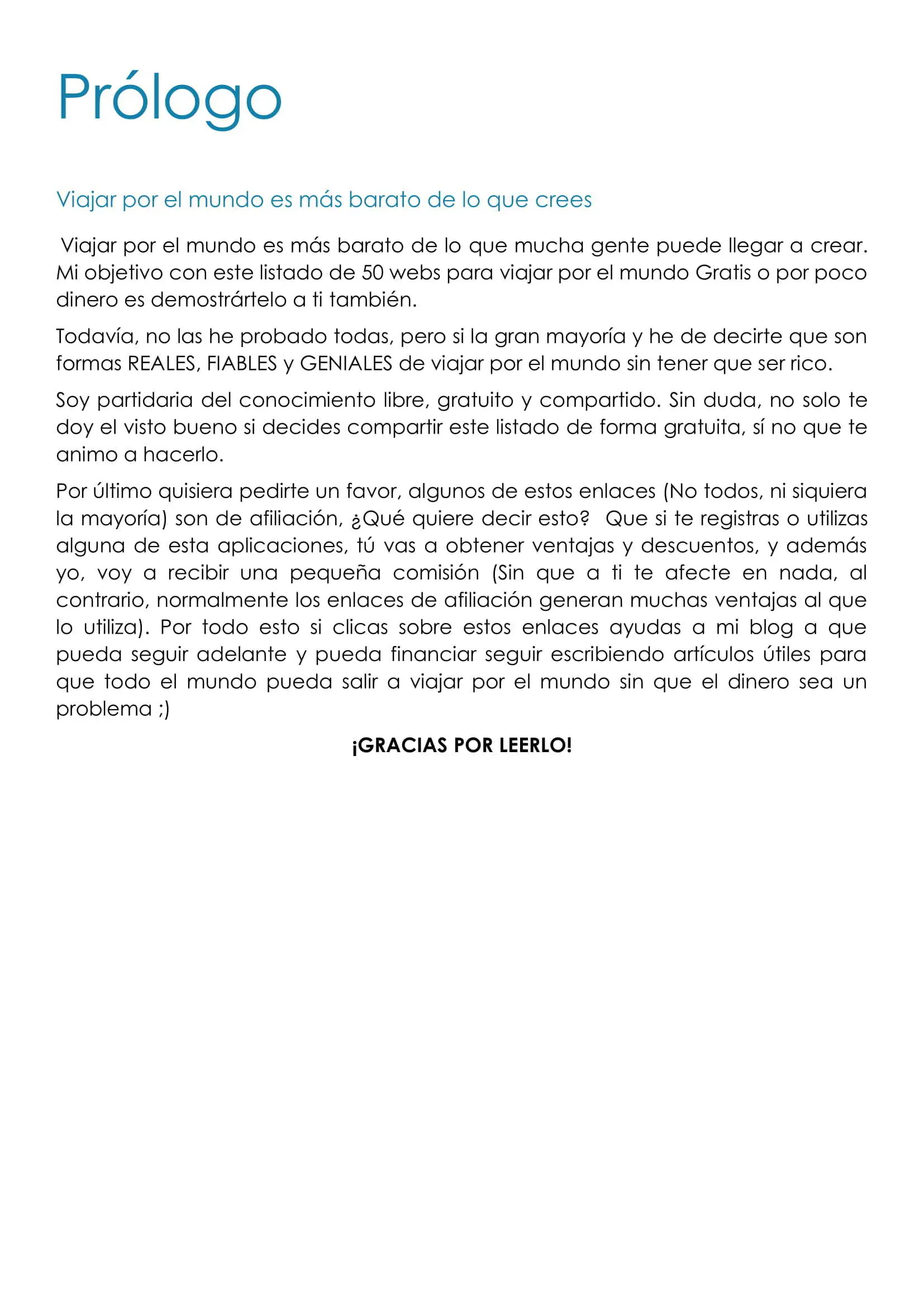 Informacion para viajeros millennials