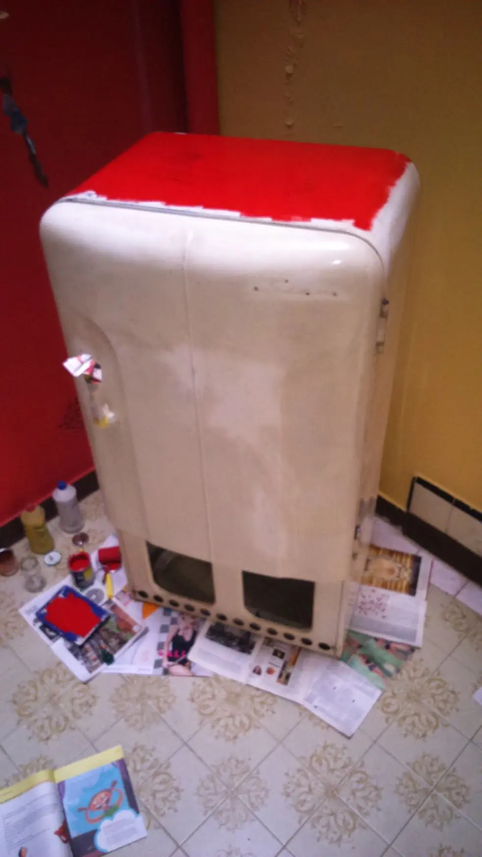 Restaurando vieja heladera Siam