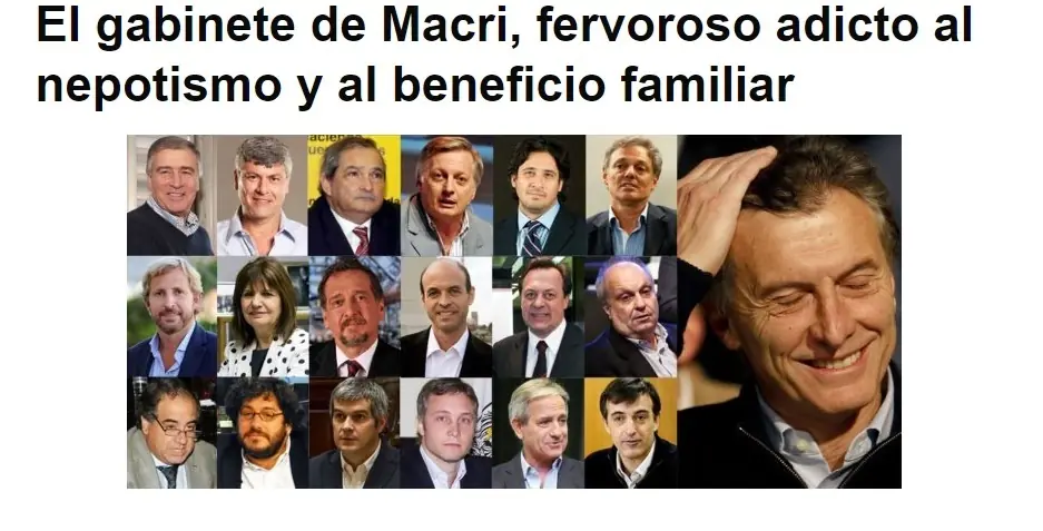 Macri le declara la guerra al nepotismo