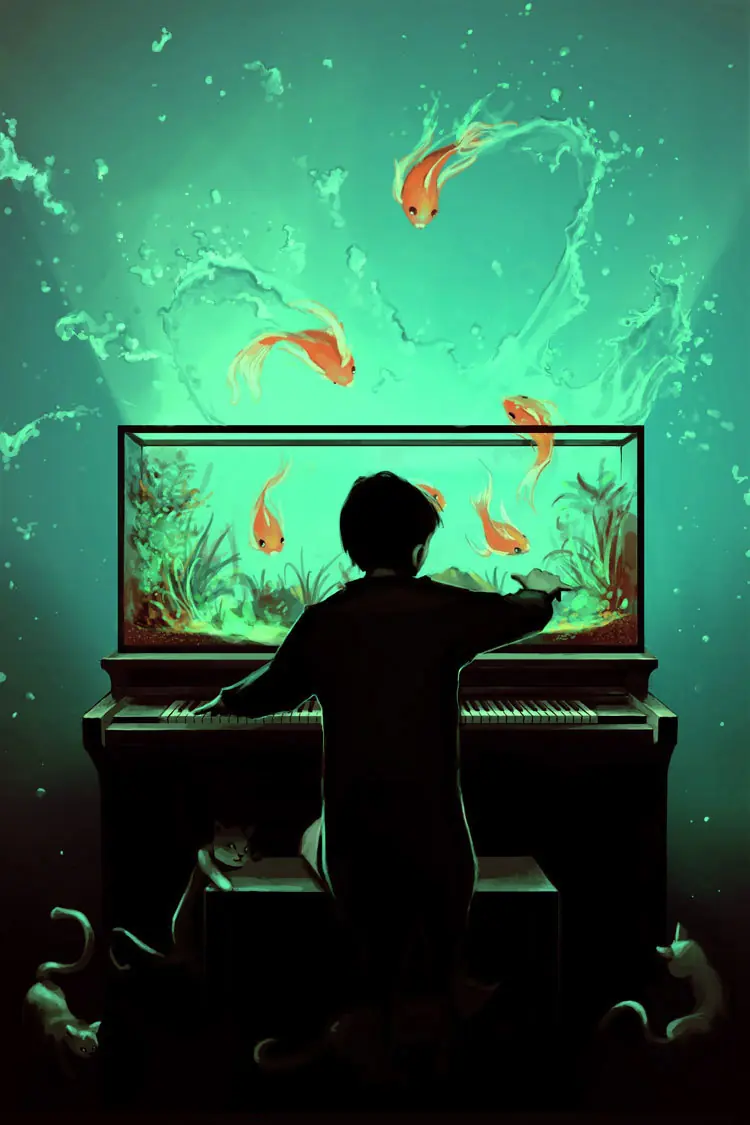 Conoce es surrealismo digital de Cyril Rolando(AquaSixio)