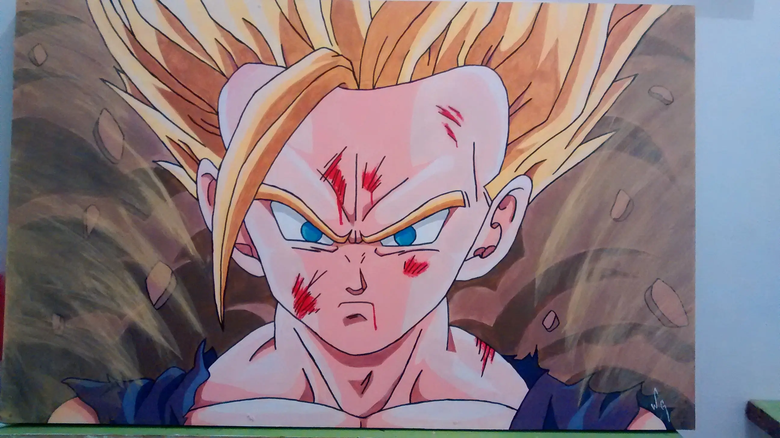 Gohan: Hice un cuadro y te lo muestro!