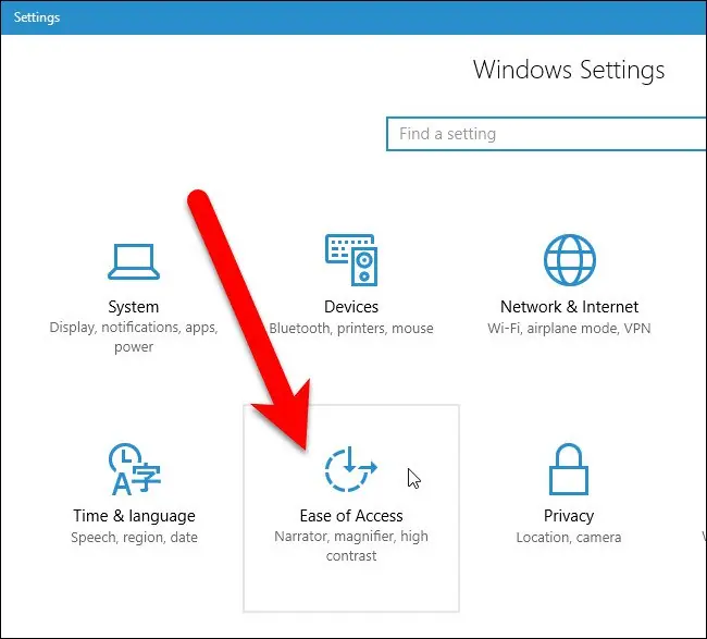 puntero del mouse windows