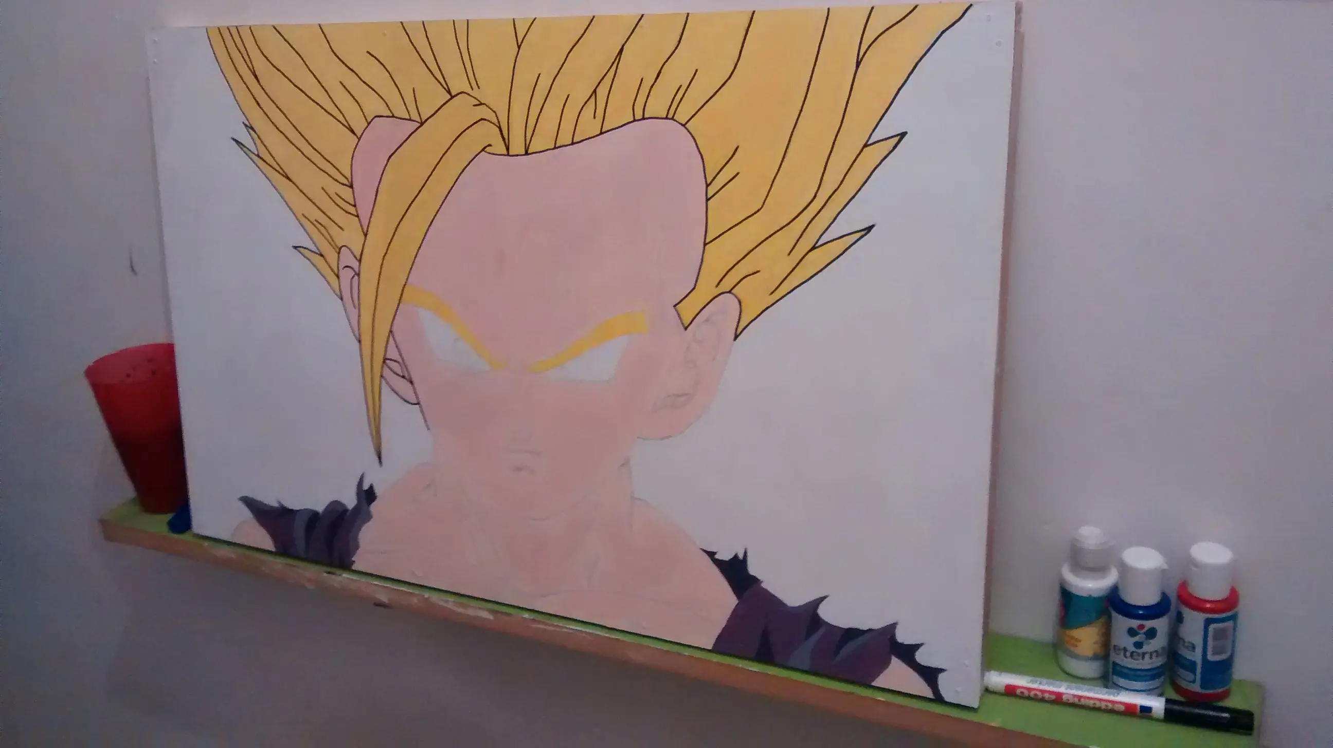 Gohan: Hice un cuadro y te lo muestro!