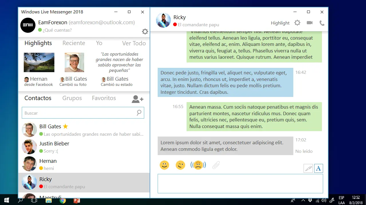 ¿Como seria Windows Live Messenger hoy en dia?