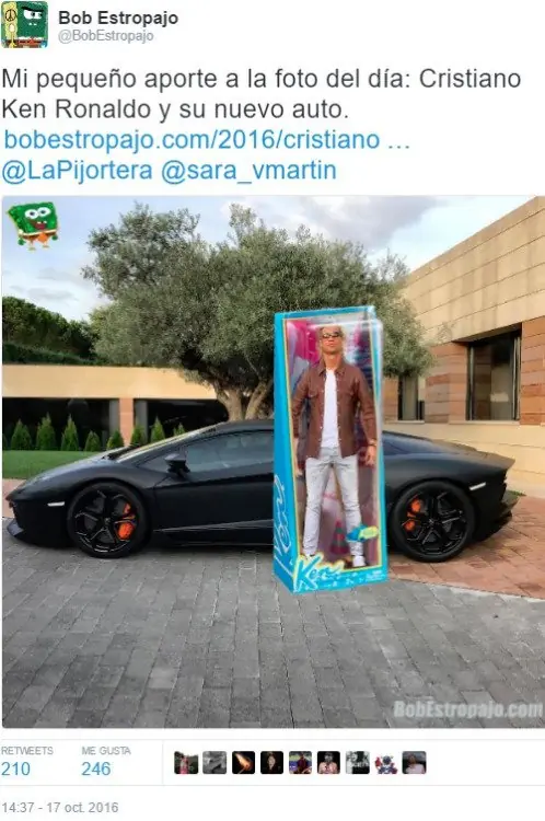 Cristiano Ronaldo y lamborghini aventador, mirate sus memes